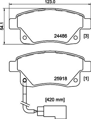 DON PCP1633 - Гальмівні колодки, дискові гальма autozip.com.ua