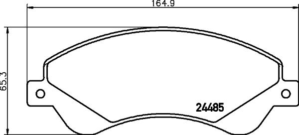 DON PCP1637 - Гальмівні колодки, дискові гальма autozip.com.ua