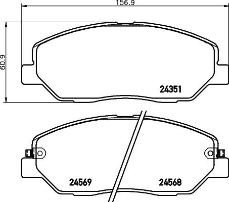 DON PCP1099 - Гальмівні колодки, дискові гальма autozip.com.ua