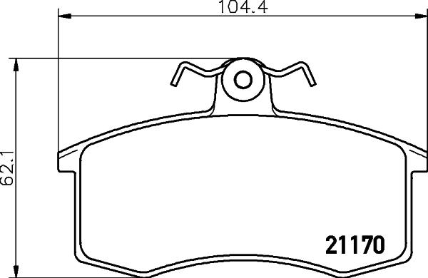 DON PCP1047 - Гальмівні колодки, дискові гальма autozip.com.ua