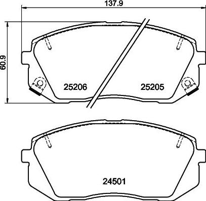 Trusting 799 - Гальмівні колодки, дискові гальма autozip.com.ua