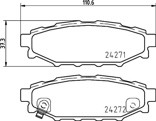 DON PCP1193 - Гальмівні колодки, дискові гальма autozip.com.ua