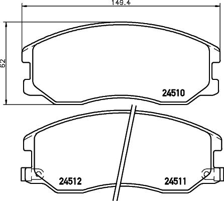 DON PCP1177 - Гальмівні колодки, дискові гальма autozip.com.ua