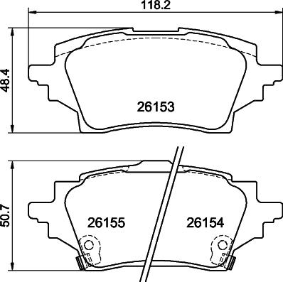 DON PCP1819 - Гальмівні колодки, дискові гальма autozip.com.ua