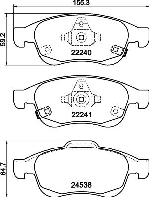 DON PCP1887 - Гальмівні колодки, дискові гальма autozip.com.ua