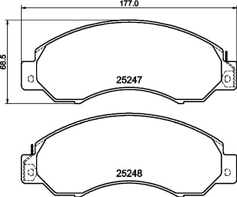 DON PCP1839 - Гальмівні колодки, дискові гальма autozip.com.ua