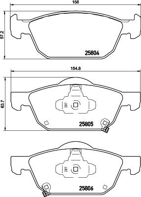 DON PCP1394 - Гальмівні колодки, дискові гальма autozip.com.ua