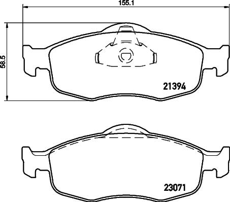 DON PCP1396 - Гальмівні колодки, дискові гальма autozip.com.ua