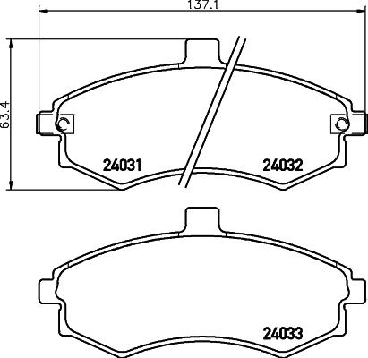 DON PCP1351 - Гальмівні колодки, дискові гальма autozip.com.ua