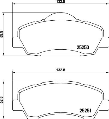 DON PCP1364 - Гальмівні колодки, дискові гальма autozip.com.ua