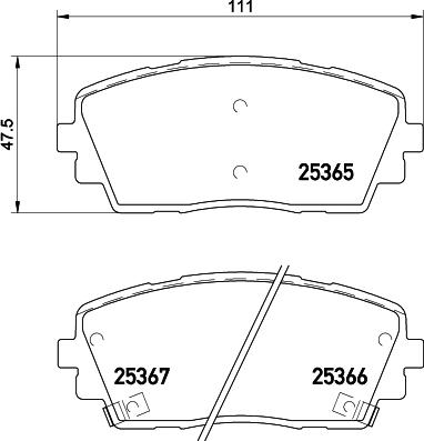 DON PCP1365 - Гальмівні колодки, дискові гальма autozip.com.ua