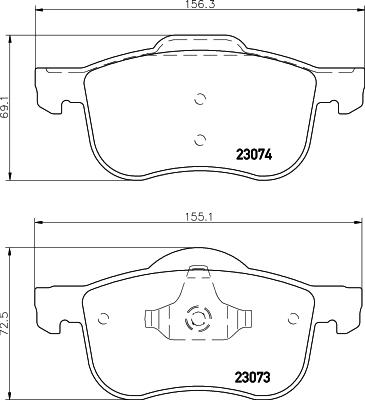 DON PCP1313 - Гальмівні колодки, дискові гальма autozip.com.ua