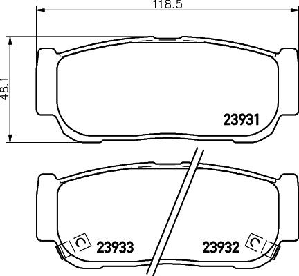 DON PCP1331 - Гальмівні колодки, дискові гальма autozip.com.ua