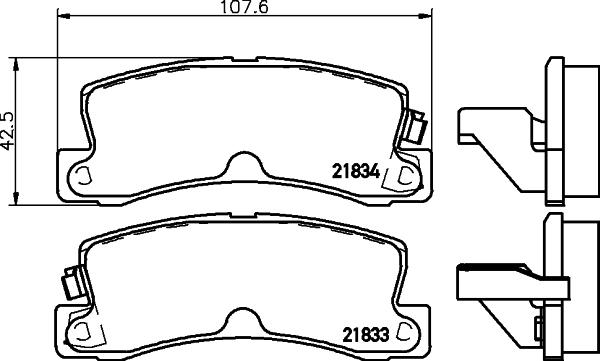 DON PCP1326 - Гальмівні колодки, дискові гальма autozip.com.ua