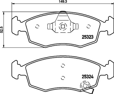 DON PCP1321 - Гальмівні колодки, дискові гальма autozip.com.ua