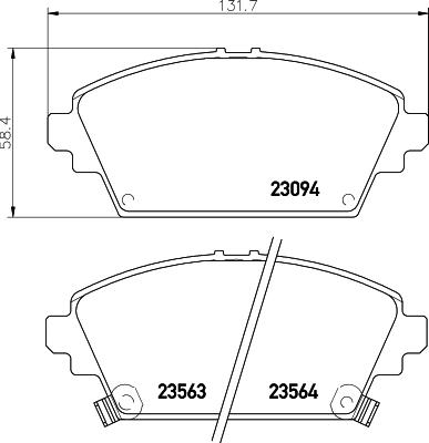 DON PCP1246 - Гальмівні колодки, дискові гальма autozip.com.ua