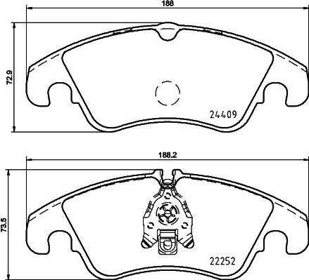 DON PCP1256 - Гальмівні колодки, дискові гальма autozip.com.ua