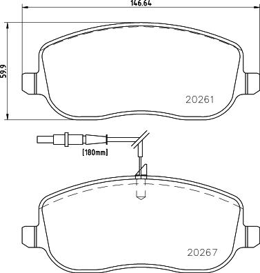 DON PCP1264 - Гальмівні колодки, дискові гальма autozip.com.ua