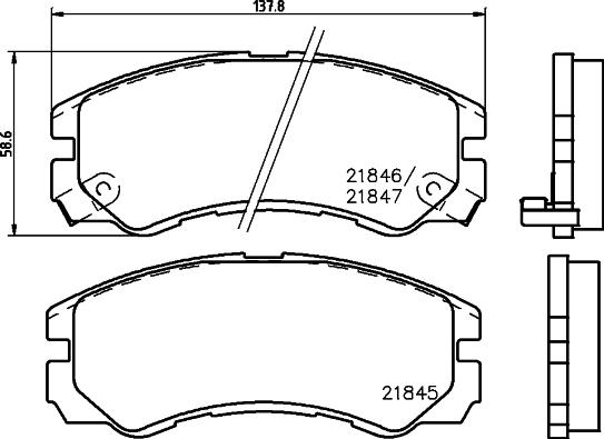 DON PCP1267 - Гальмівні колодки, дискові гальма autozip.com.ua