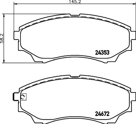 DON PCP1218 - Гальмівні колодки, дискові гальма autozip.com.ua