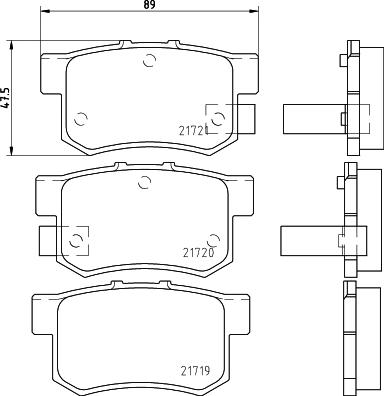 DON PCP1217 - Гальмівні колодки, дискові гальма autozip.com.ua