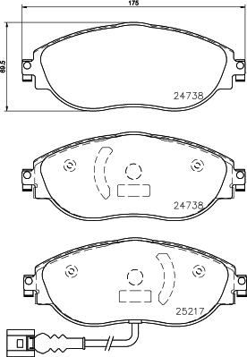 DON PCP1281 - Гальмівні колодки, дискові гальма autozip.com.ua