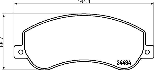 DON PCP1287 - Гальмівні колодки, дискові гальма autozip.com.ua