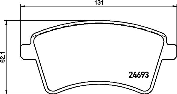 DON PCP1221 - Гальмівні колодки, дискові гальма autozip.com.ua