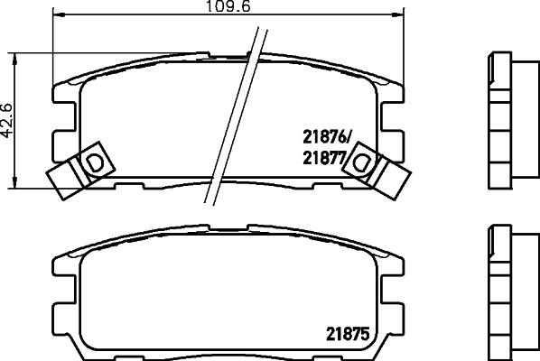 DON PCP1270 - Гальмівні колодки, дискові гальма autozip.com.ua