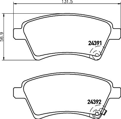 DON PCP1278 - Гальмівні колодки, дискові гальма autozip.com.ua