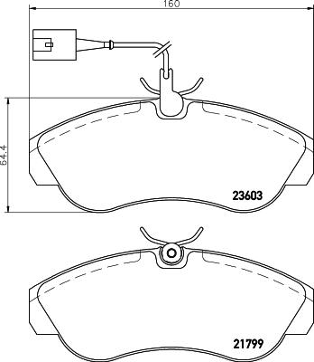 DON PCP1704 - Гальмівні колодки, дискові гальма autozip.com.ua