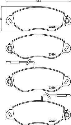 DON PCP1702 - Гальмівні колодки, дискові гальма autozip.com.ua