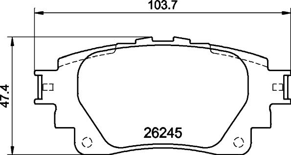 DON PCP2043 - Гальмівні колодки, дискові гальма autozip.com.ua