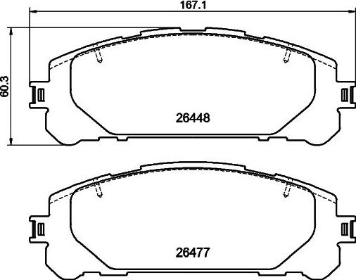 DON PCP2061 - Гальмівні колодки, дискові гальма autozip.com.ua