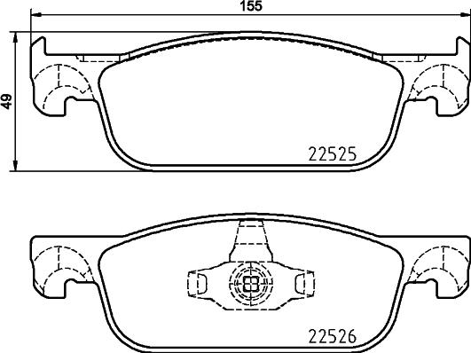 DON PCP2082 - Гальмівні колодки, дискові гальма autozip.com.ua