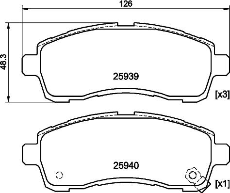 DON PCP2193 - Гальмівні колодки, дискові гальма autozip.com.ua