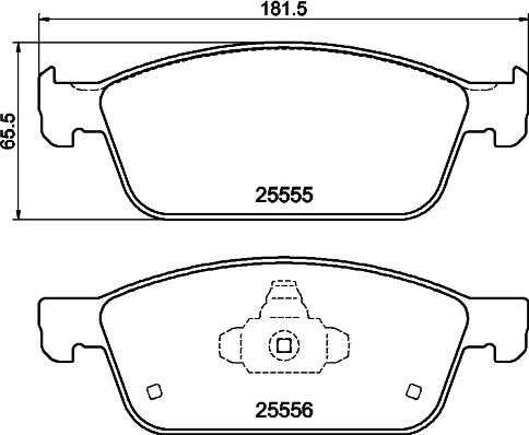 DON PCP2150 - Гальмівні колодки, дискові гальма autozip.com.ua