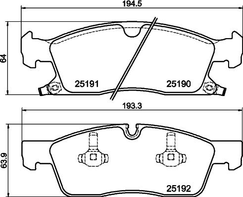 DON PCP2162 - Гальмівні колодки, дискові гальма autozip.com.ua