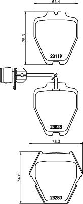 OLSA D8425 - Гальмівні колодки, дискові гальма autozip.com.ua