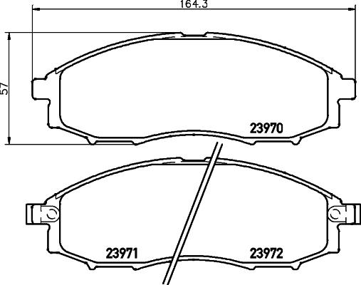 DON PCP2114 - Гальмівні колодки, дискові гальма autozip.com.ua