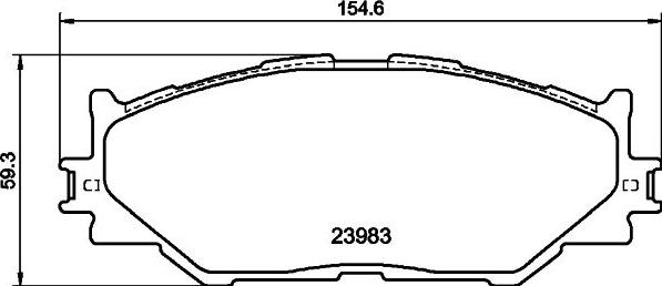 DON PCP2185 - Гальмівні колодки, дискові гальма autozip.com.ua