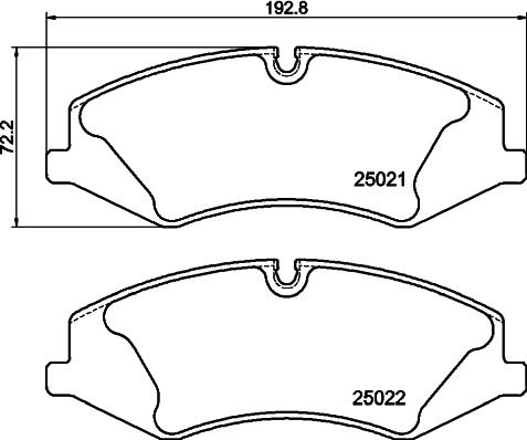 DON PCP2180 - Гальмівні колодки, дискові гальма autozip.com.ua