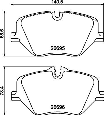 DON PCP2240 - Гальмівні колодки, дискові гальма autozip.com.ua