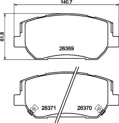 DON PCP2258 - Гальмівні колодки, дискові гальма autozip.com.ua