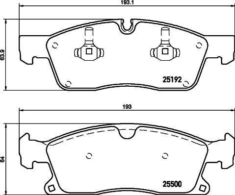 DON PCP2200 - Гальмівні колодки, дискові гальма autozip.com.ua