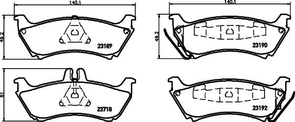 DON PCP2203 - Гальмівні колодки, дискові гальма autozip.com.ua