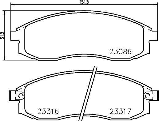 DON PCP2218 - Гальмівні колодки, дискові гальма autozip.com.ua