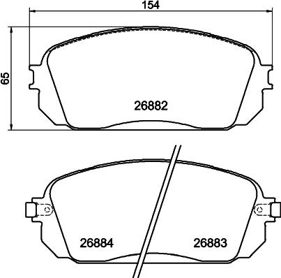 DON PCP2287 - Гальмівні колодки, дискові гальма autozip.com.ua