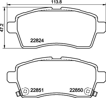 DON PCP2228 - Гальмівні колодки, дискові гальма autozip.com.ua