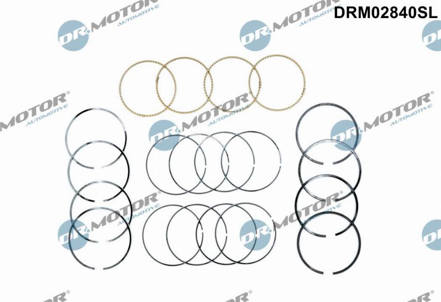 Dr.Motor Automotive DRM02840SL - Комплект поршневих кілець autozip.com.ua